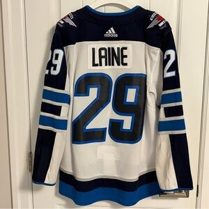 Authentic Adidas Winnipeg Jets Patrik Laine White Jersey Size 50 Medium
